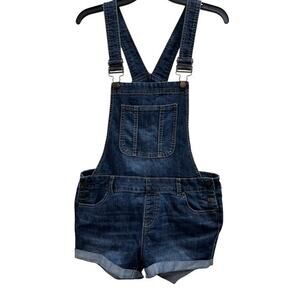 BLUE SPICE shortall coverall bin denim blue jean distressed size 11 fits 12
